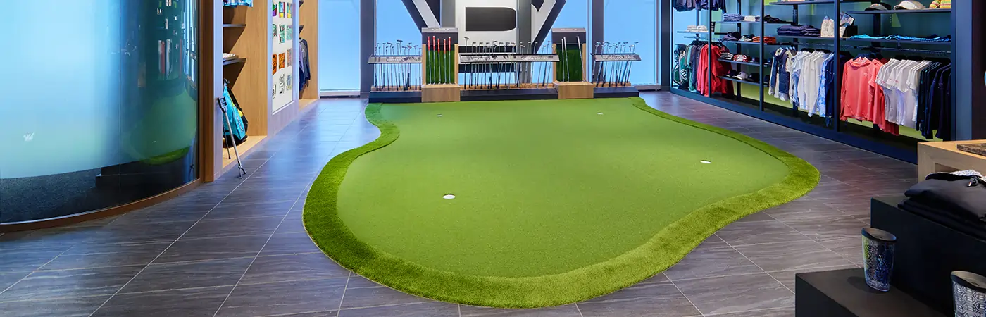 Indoor putting green from SYNLawn